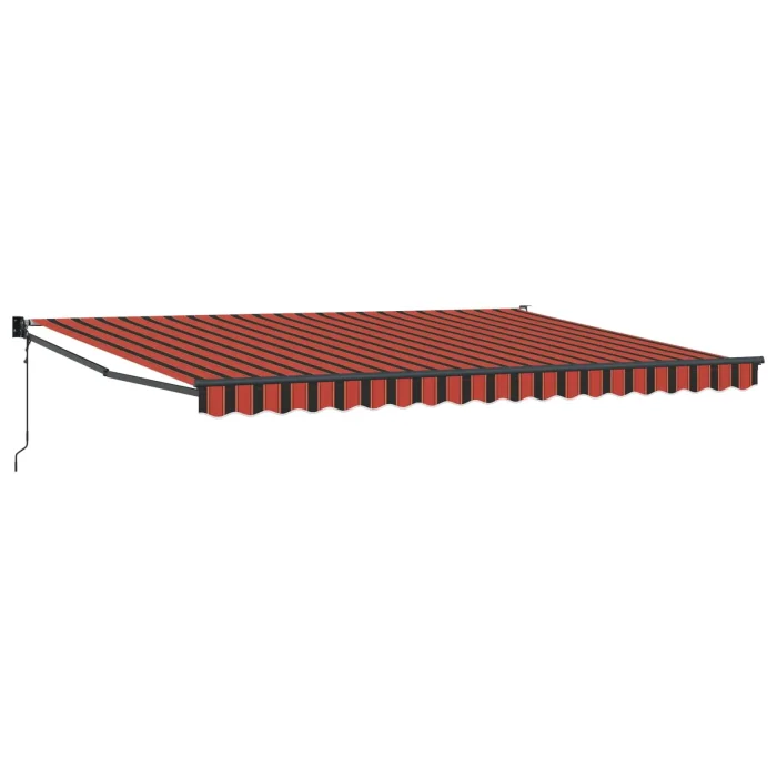 Novaro Behúzható napellenző Narancs és Barna 450 x 300 x 165 cm
