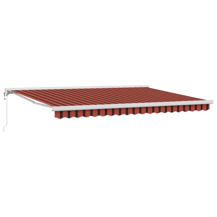 Novaro Behúzható napellenző Narancs és Barna 450 x 300 x 165 cm