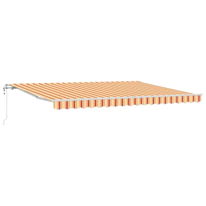 Novaro Behúzható napellenző Sárga és narancs 450 × 300 cm