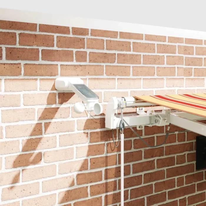 Novaro Behúzható napellenző Sárga és narancs 450 × 300 cm Poliészter