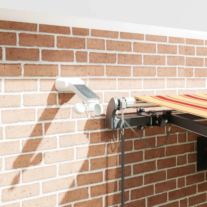 Novaro Behúzható napellenző Sárga és narancs 450 × 300 cm Poliészter