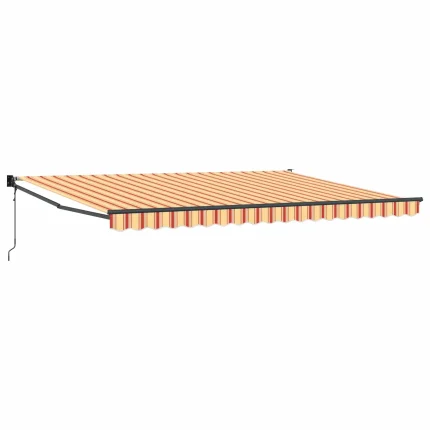 Novaro Behúzható napellenző Sárga és narancs 450 x 300 x 165 cm