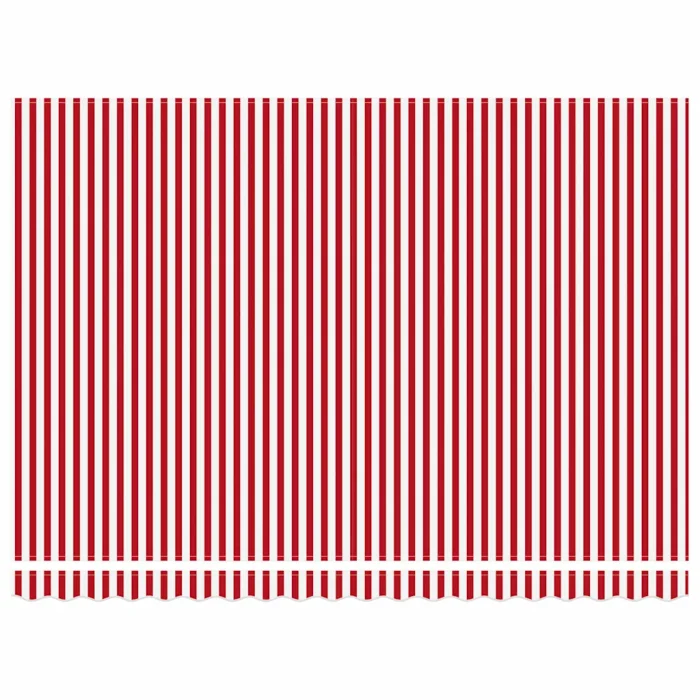 Novaro Behúzható napellenző Piros és Fehér 450 × 300 cm Poliészter