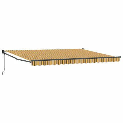 Novaro Behúzható napellenző Sokszínű 450 × 300 cm Poliészter és fém