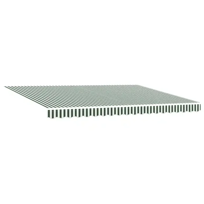 Novaro Behúzható napellenző Zöld és Fehér 450 × 300 cm