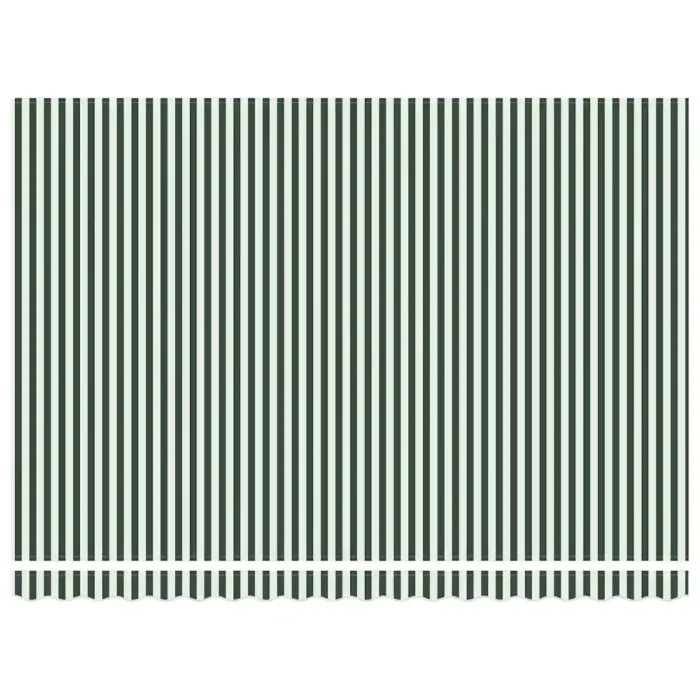 Novaro Behúzható napellenző Zöld és Fehér 450 × 300 cm