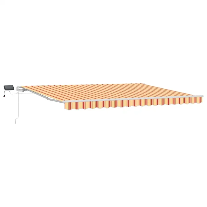 Novaro Behúzható napellenző Sárga és narancs 450 × 350 cm