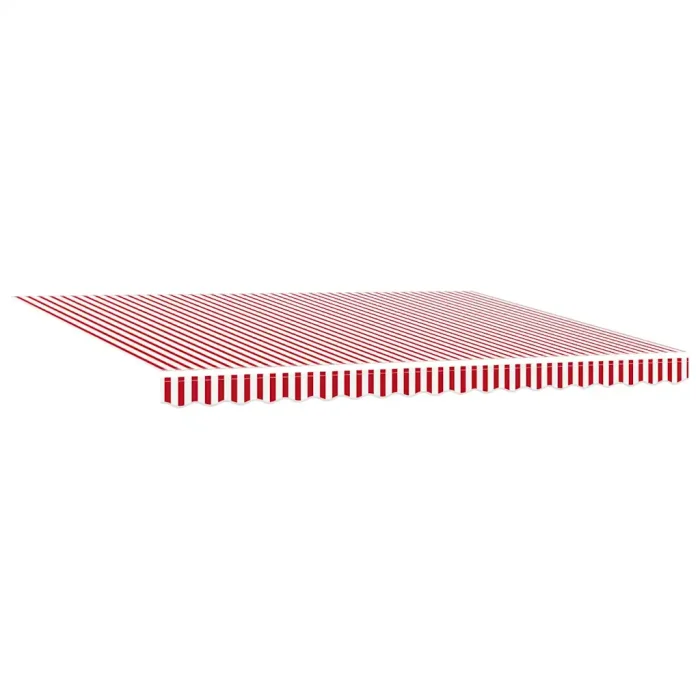 Novaro Behúzható napellenző Piros és Fehér 450 × 350 cm