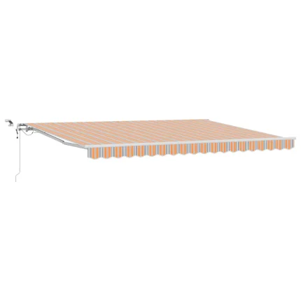 Novaro Behúzható napellenző Sokszínű 450 × 350 cm Poliészter