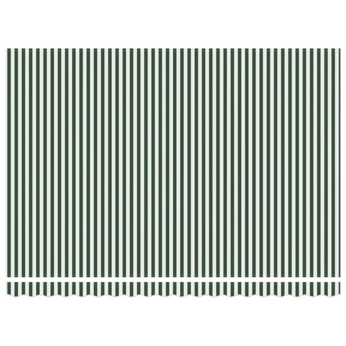Novaro Behúzható napellenző Zöld és Fehér 450 × 350 cm