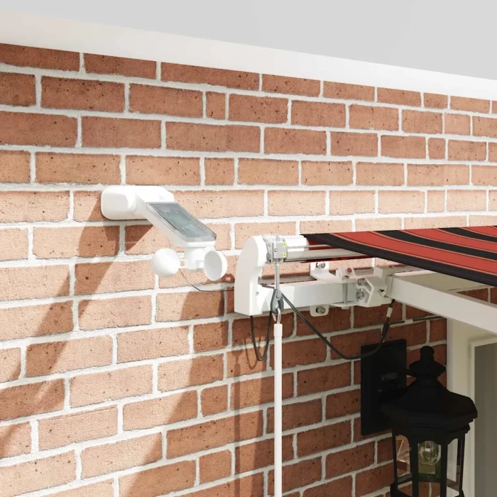 Novaro Behúzható napellenző Narancs és Barna 500 × 300 cm Poliészter