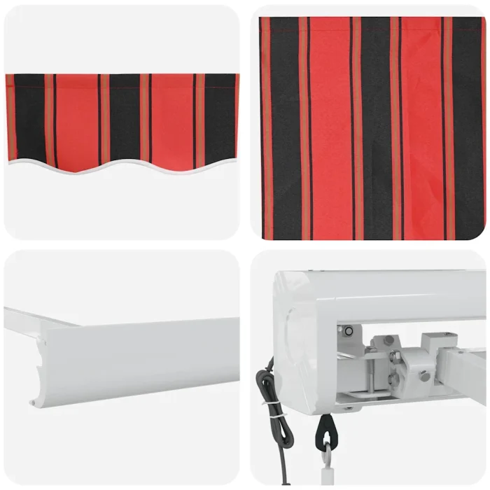 Novaro Behúzható napellenző Narancs és Barna 500 x 300 x 165 cm