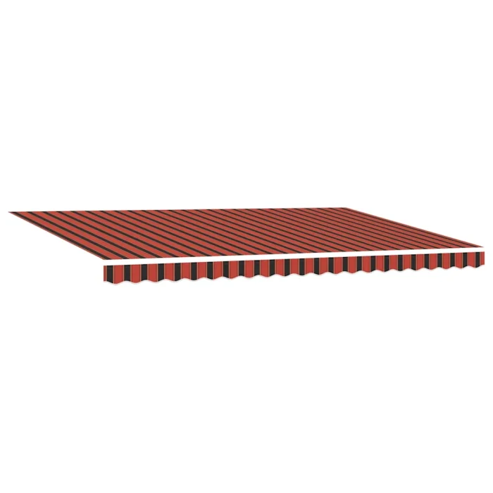Novaro Behúzható napellenző Narancs és Barna 500 x 300 x 165 cm
