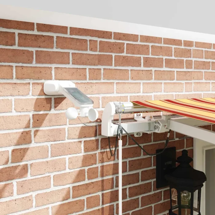 Novaro Behúzható napellenző Sárga és narancs 500 × 300 cm Poliészter