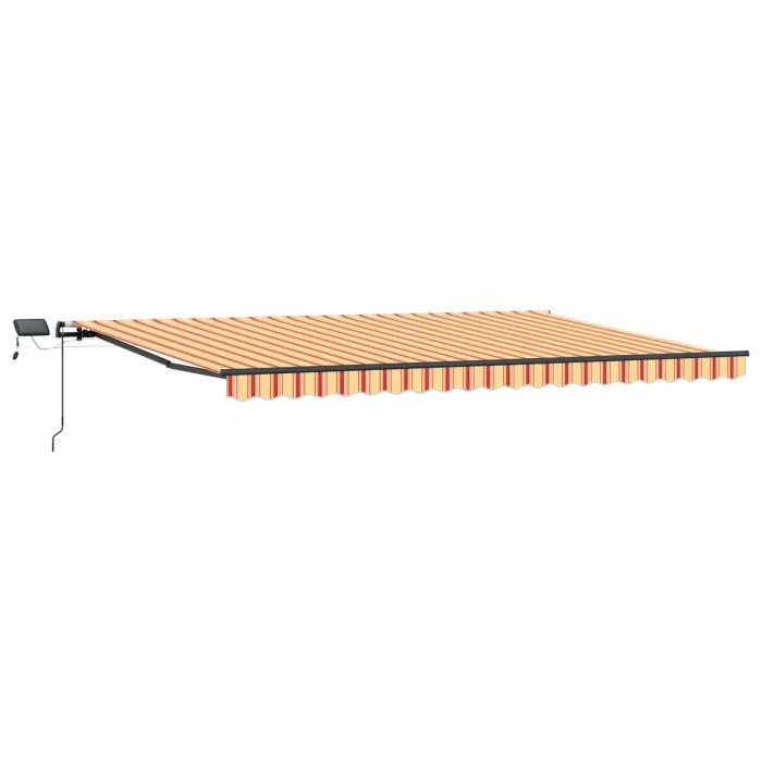 Novaro Behúzható napellenző Sárga és narancs 500 × 300 cm