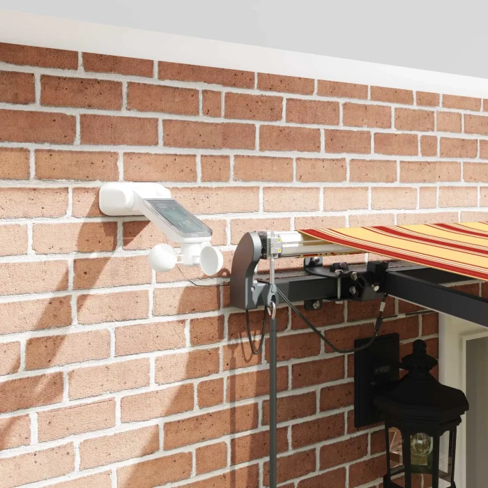 Novaro Behúzható napellenző Sárga és narancs 500 × 300 cm Poliészter