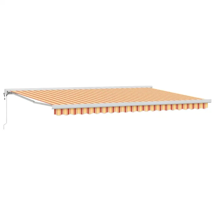 Novaro Behúzható napellenző Sárga és narancs 500 x 300 x 165 cm