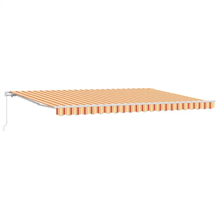 Novaro Behúzható napellenző Sárga és narancs 500 × 350 cm