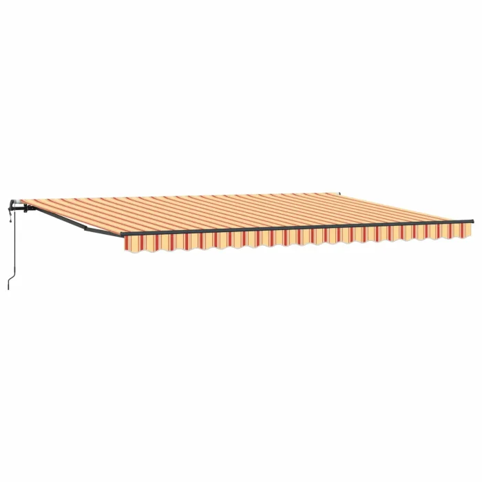 Novaro Behúzható napellenző Sárga és narancs 500 × 350 cm