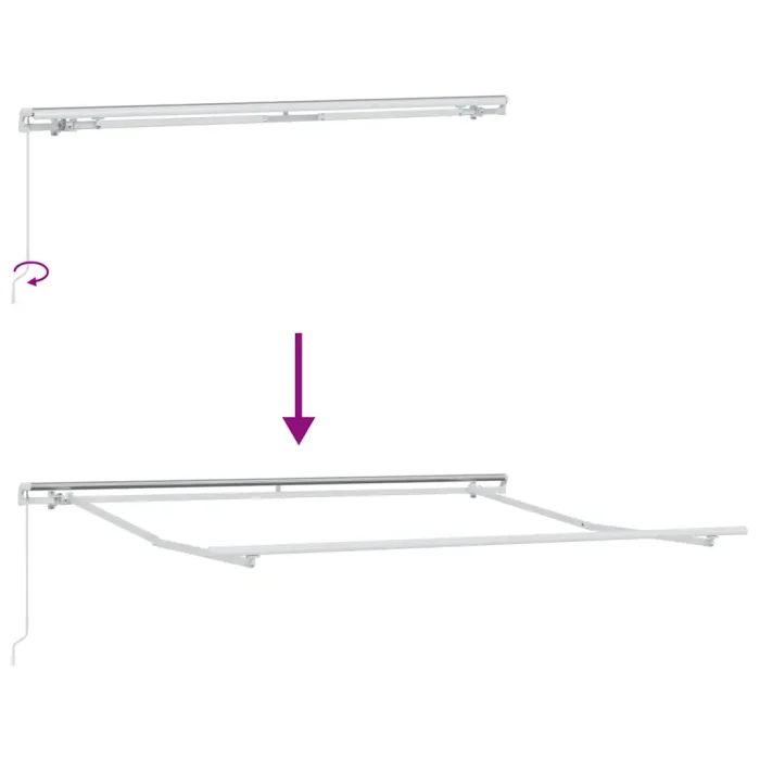 Novaro Behúzható napellenző Narancs és Barna 600 × 300 cm