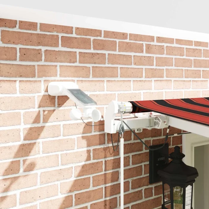 Novaro Behúzható napellenző Narancs és Barna 600 × 300 cm Poliészter