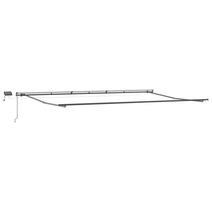 Novaro Behúzható napellenző narancssárga és barna 600 × 300 cm