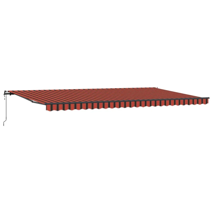 Novaro Behúzható napellenző narancssárga és barna 600 × 300 cm