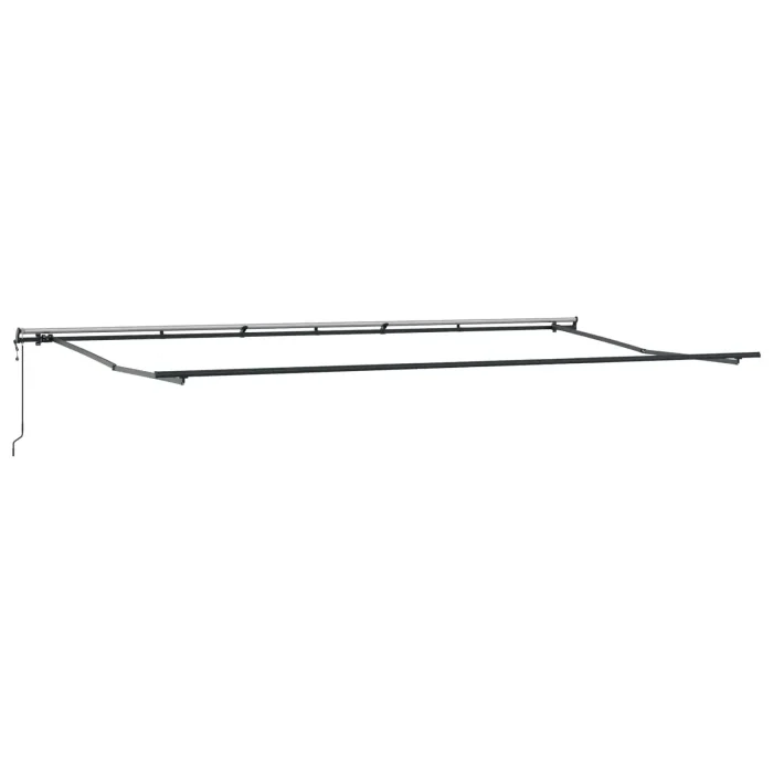 Novaro Behúzható napellenző narancssárga és barna 600 × 300 cm