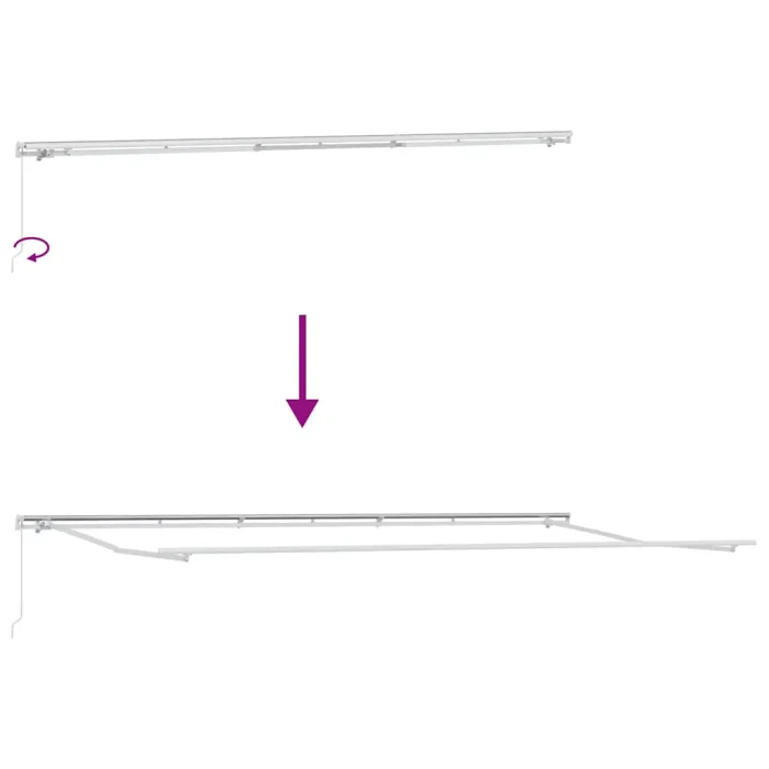 Novaro Behúzható napellenző Sárga és narancs 600 × 300 cm