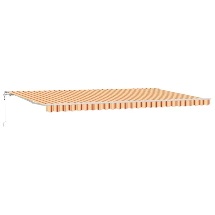 Novaro Behúzható napellenző Sárga és narancs 600 × 300 cm