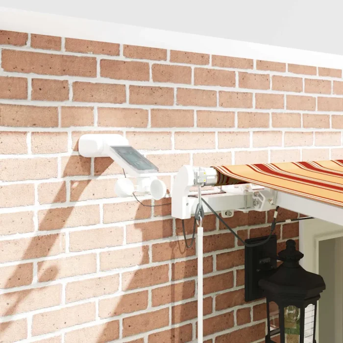 Novaro Behúzható napellenző Sárga és narancs 600 × 300 cm Poliészter