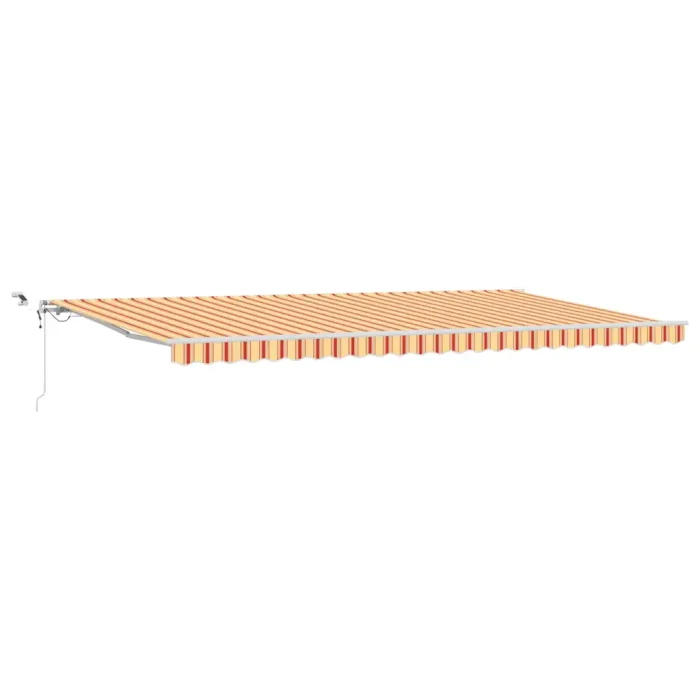Novaro Behúzható napellenző Sárga és narancs 600 × 300 cm Poliészter
