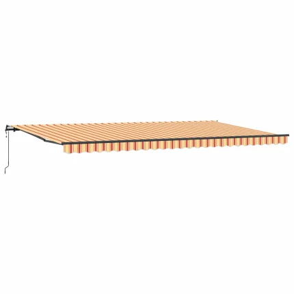 Novaro Behúzható napellenző Sárga és narancs 600 × 300 cm