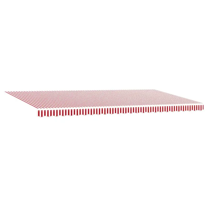 Novaro Behúzható napellenző Piros és Fehér 600 × 300 cm