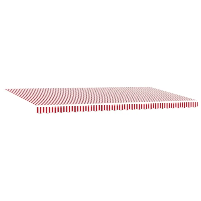 Novaro Behúzható napellenző Piros és Fehér 600 × 300 cm