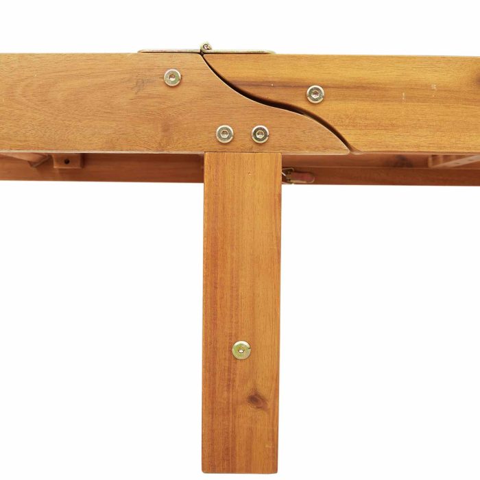 Novaro Napozó Barna 125 x 200 x 84 cm Tömör Akácfa - Image 6