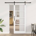 Novaro Csúszó ajtó ORKDAL Fehér és fekete 83 x 211 cm
