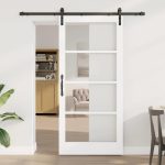 Novaro Csúszó ajtó ORKDAL Fehér és fekete 93 x 202 cm
