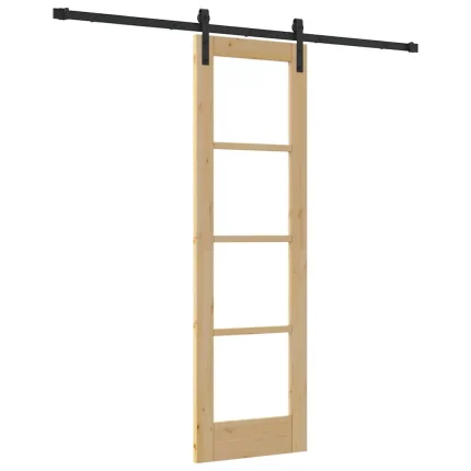 Novaro Csúszó ajtó ORKDAL Természetes és fekete 61 x 198,5 cm