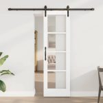 Novaro Csúszó ajtó ORKDAL Fehér és fekete 61 x 198,5 cm