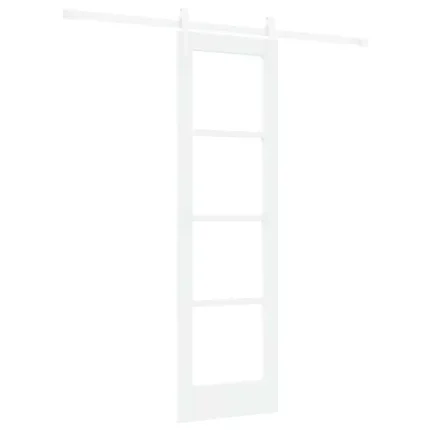 Novaro Csúszó ajtó ORKDAL Fehér 61 x 198,5 cm Tömör fenyőfa és üveg