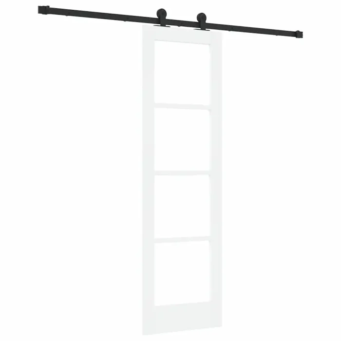 Novaro Csúszó ajtó ORKDAL 61 x 198,5 cm Tömör fenyőfa és üveg