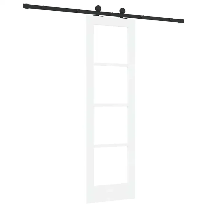 Novaro Csúszó ajtó ORKDAL 61 x 198,5 cm Tömör fenyőfa és üveg