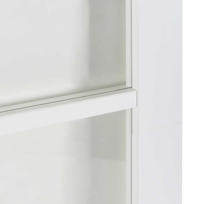 Novaro Csúszó ajtó ORKDAL Fehér 61 x 198,5 cm Tömör fenyőfa és üveg