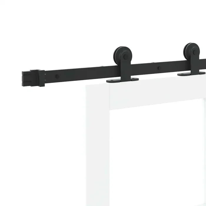 Novaro Csúszó ajtó ORKDAL Fehér 61 x 198,5 cm Tömör fenyőfa és üveg
