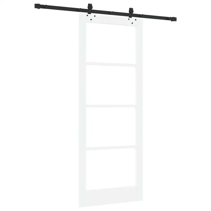 Novaro Csúszó ajtó ORKDAL 83 x 211 cm Tömör fenyőfa és üveg