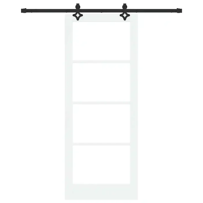 Novaro Csúszó ajtó ORKDAL 83 x 211 cm Tömör fenyőfa és üveg