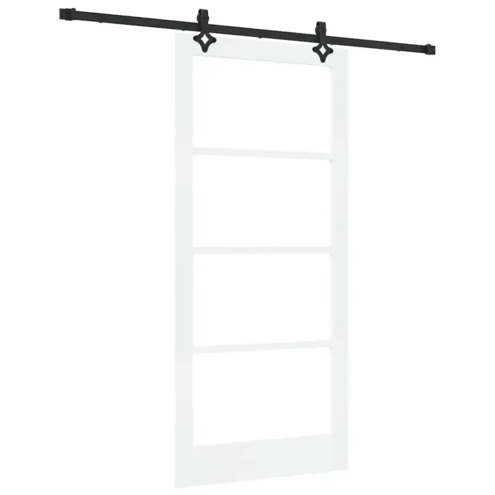 Novaro Csúszó ajtó ORKDAL 93 x 202 cm Tömör fenyőfa és üveg