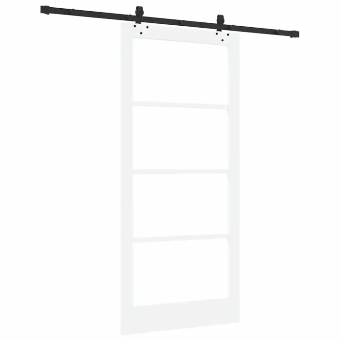 Novaro Csúszó ajtó ORKDAL 93 x 202 cm Tömör fenyőfa és üveg