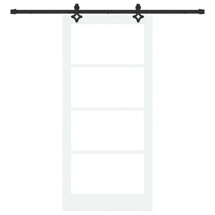 Novaro Csúszó ajtó ORKDAL 93 x 202 cm Tömör fenyőfa és üveg